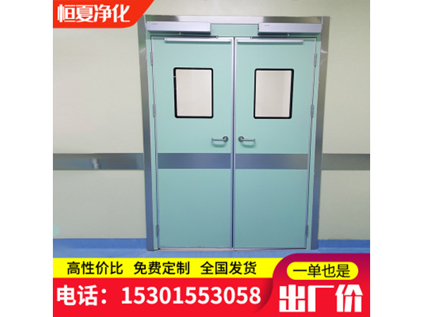 直銷潔凈室電動自動腳感應通道門走廊雙開門門機訂制自動門平開門